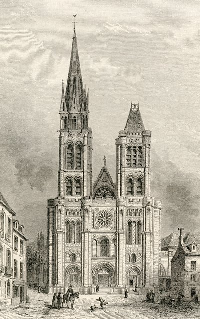 La Catedral de Saint Denis, con la torre norte antes de su demolición, de 